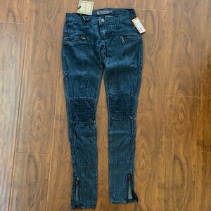 Frankie B. Dark Blue Skinny Jeans